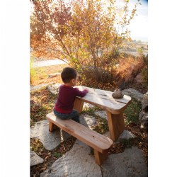 Wood Slab Leg Tables and Benches